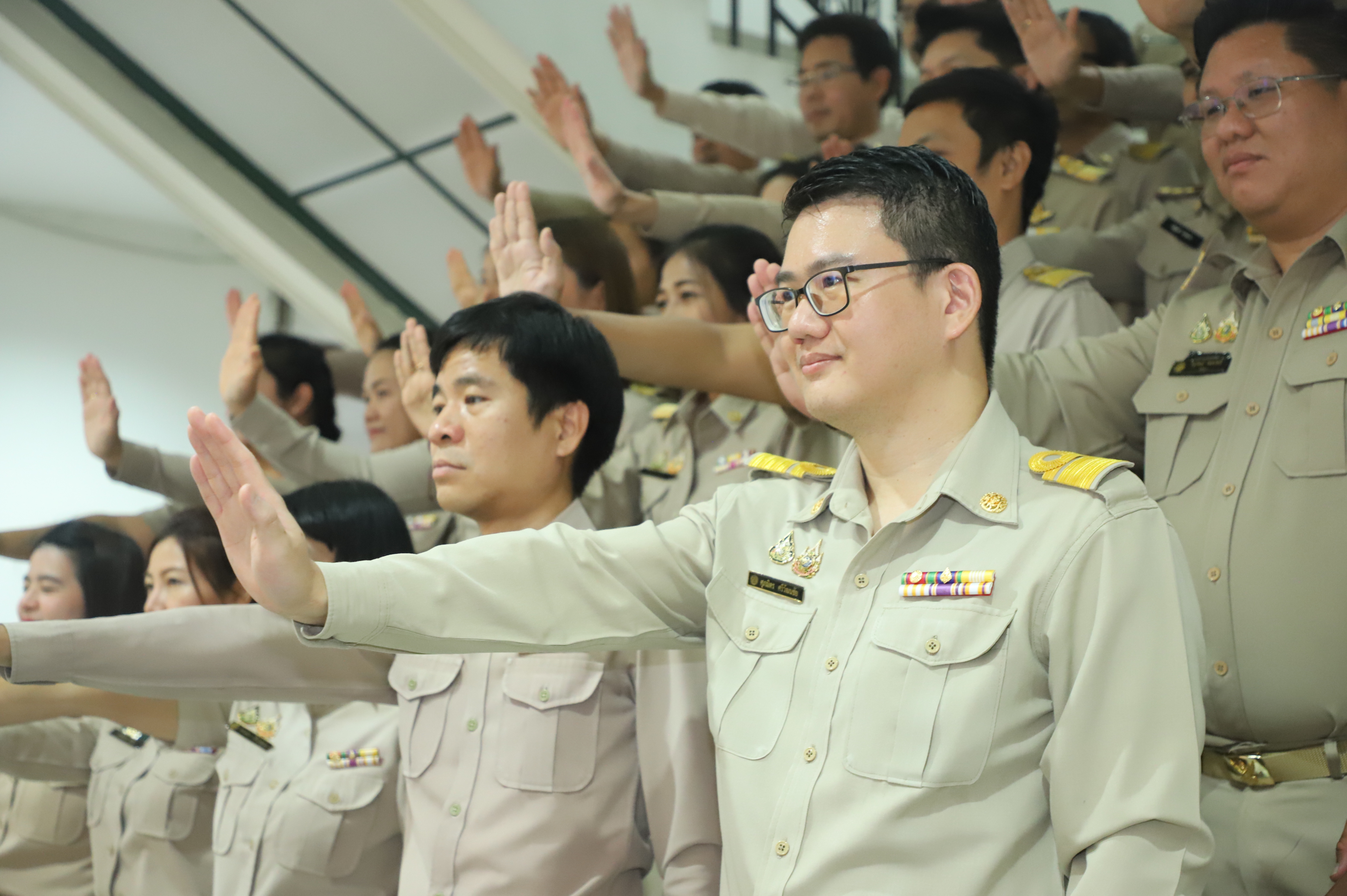 title - สกม. ประกาศเจตนารมณ์เป็นองค์กรคุณธรรม ประจำปีงบประมาณ พ.ศ. 2569 พร้อม แสดงออกเชิงสัญลักษณ์และแสดงเจตนารมณ์ไม่รับของขวัญและของกำนัลทุกชนิดจากการปฏิบัติหน้าที่ (No Gift Policy)